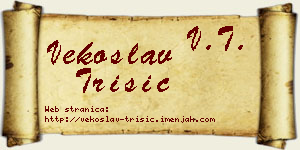 Vekoslav Trišić vizit kartica